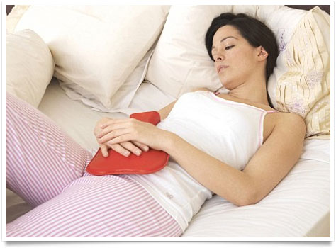 woman dealing with period pain