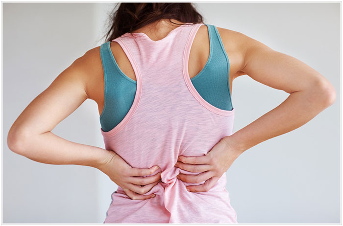 women dealing with backache